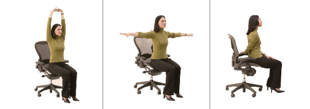 shoulder stretches you can do at your desk