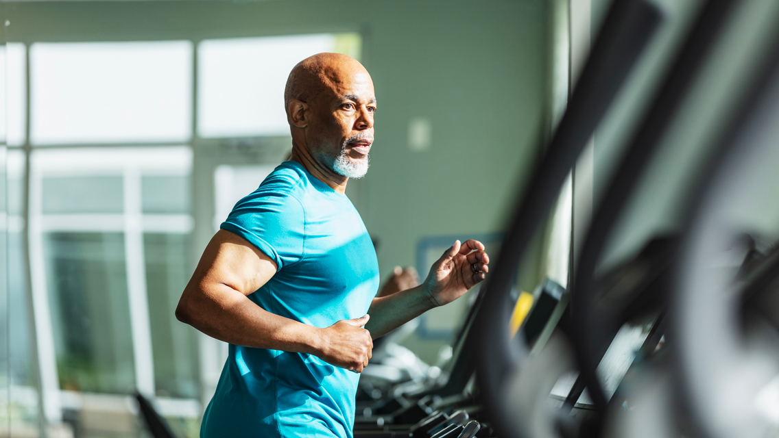 a man on a treadmill