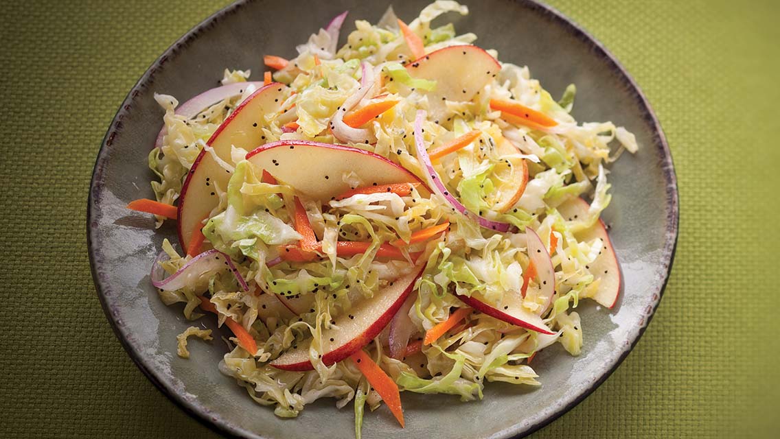 apply poppyseed coleslaw