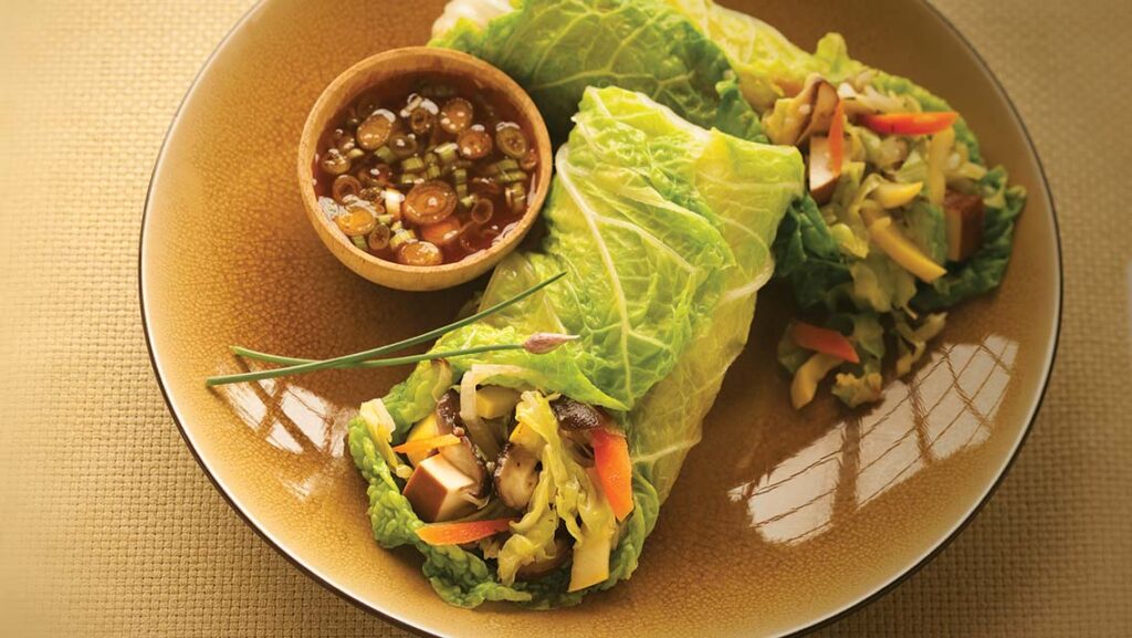 wraps with cabbage