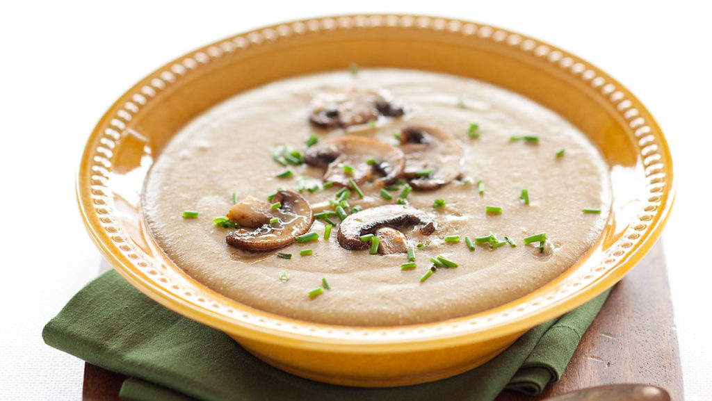 millet and mushroom soup