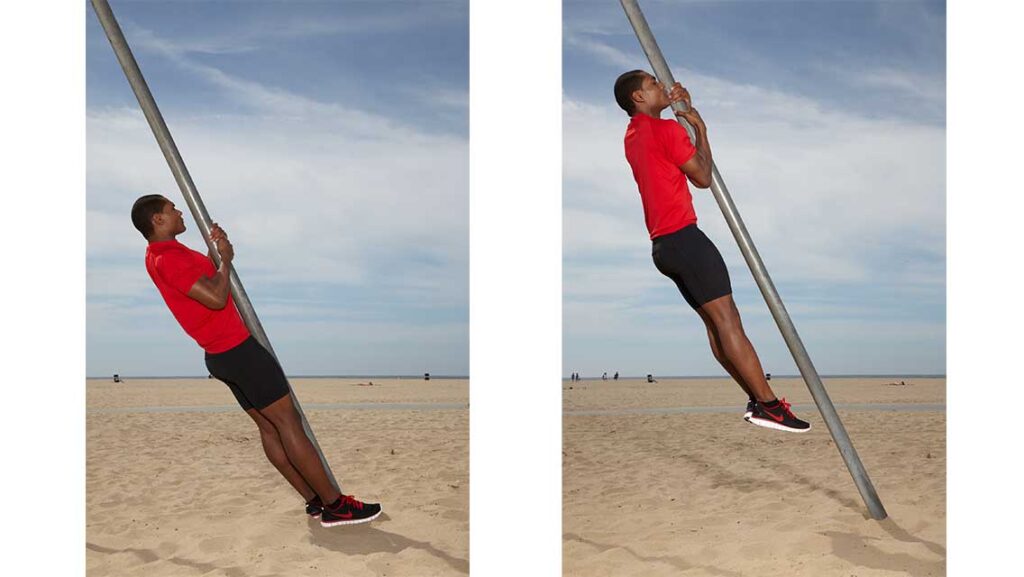 pole pull up variations