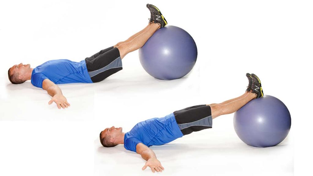 swiss ball hip extension
