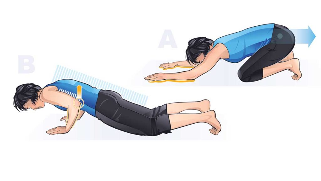 illustration plank pull