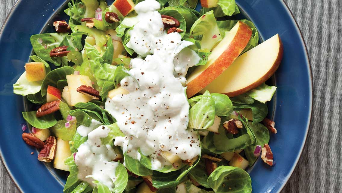 brussels sprouts and apple salad