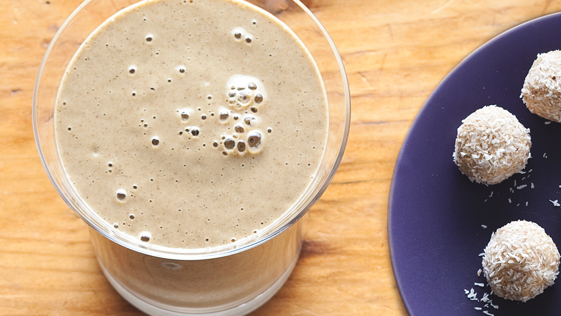 almond milk cocoa avocado shake