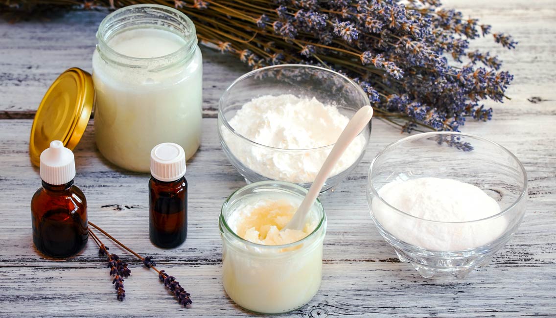 ingredients to make homemade deodorant