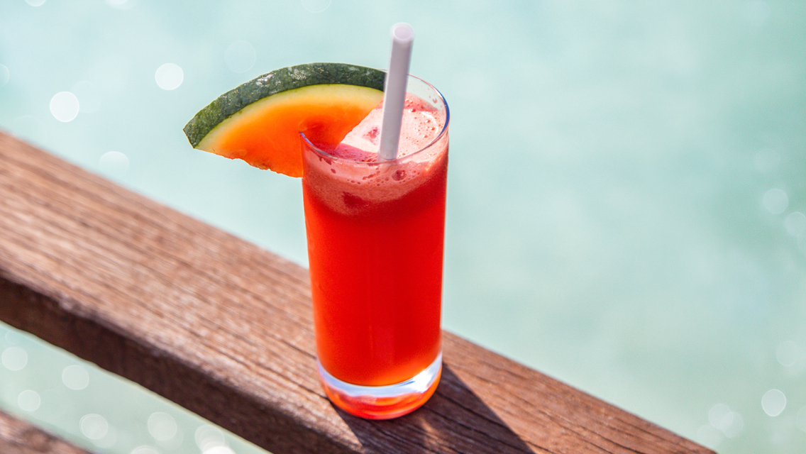 glass of watermelon juice