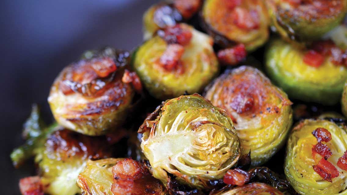 brussles sprouts and bacon