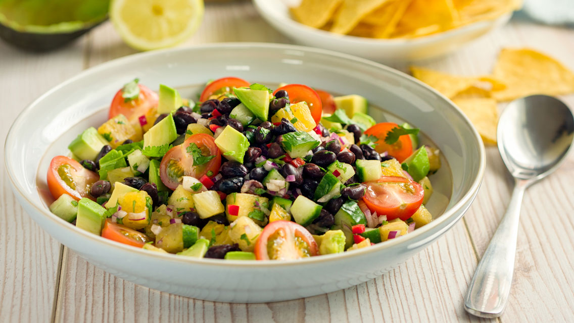 black bean avocado salad