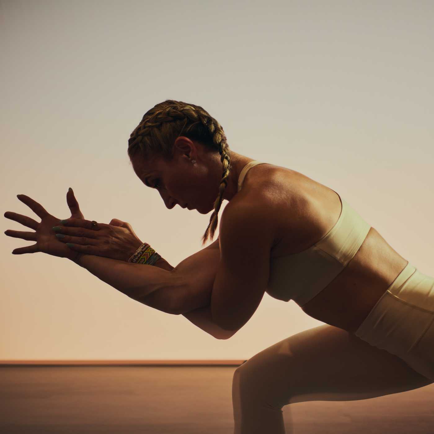 woman doing yoga pose
