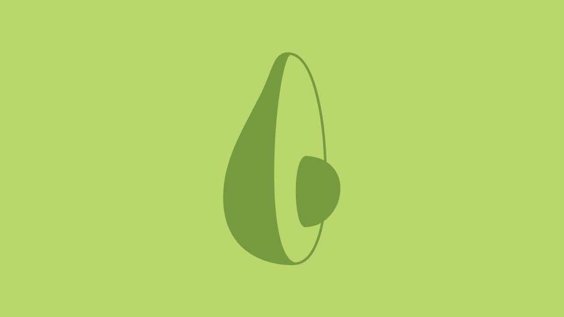 An illustration of an avocado.