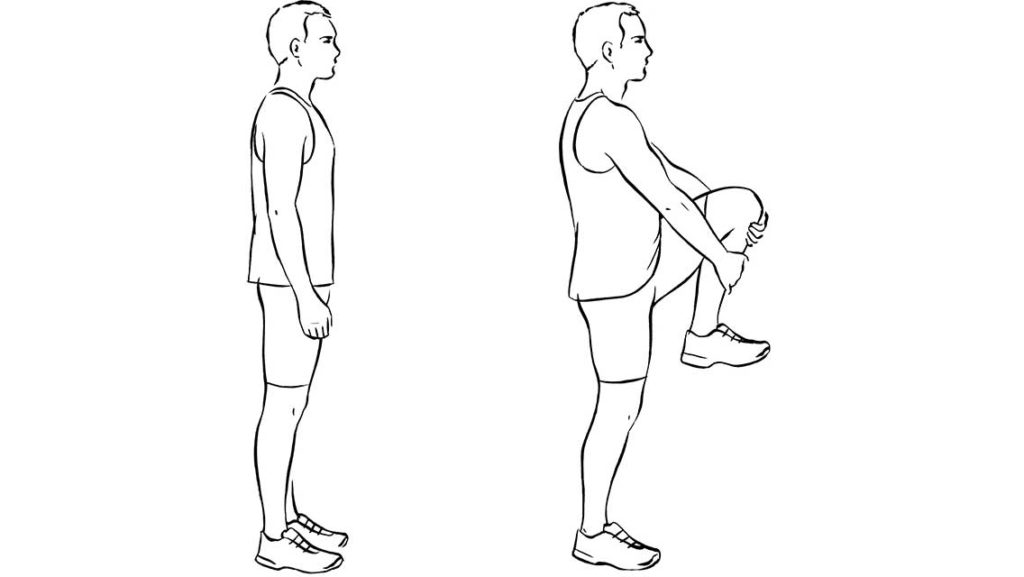illustration high knee pulls