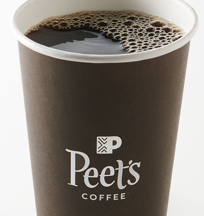 A cup of Peet's Coffee.