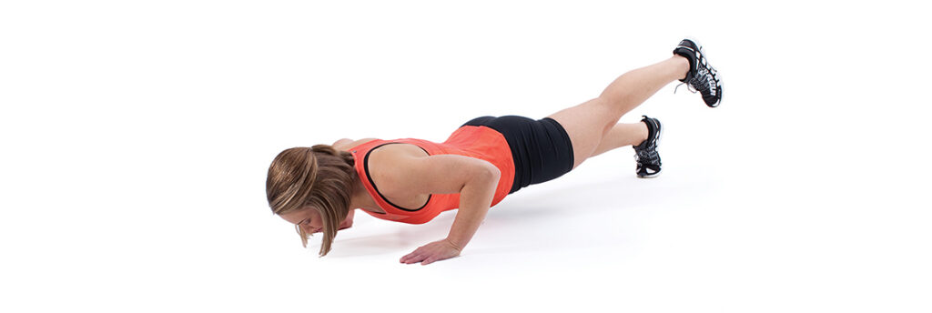 single leg push up