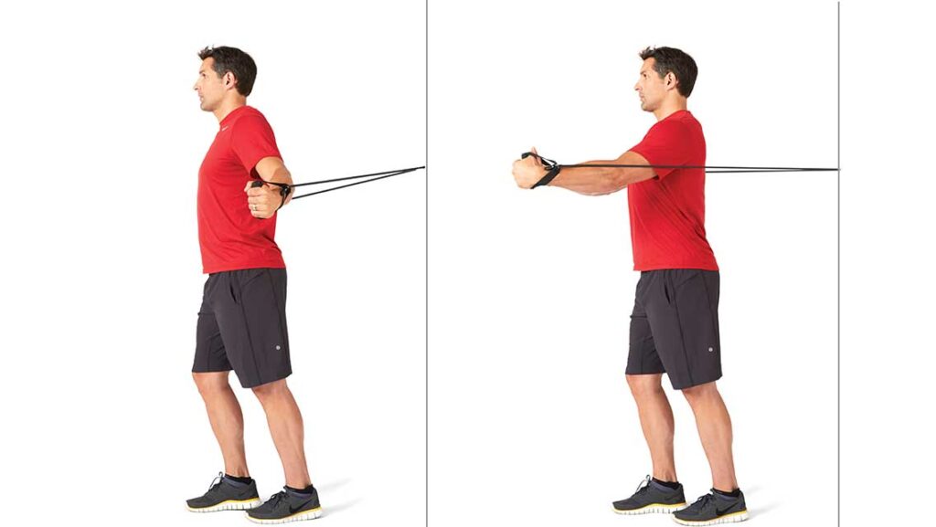 resistance band with fly