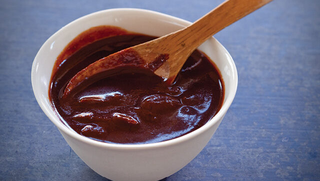 a bowl of bbq sauce