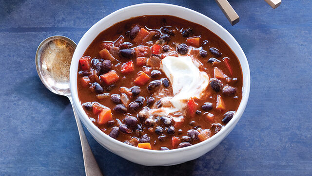 Black Bean Chili With Chipotle And Dark Chocolate