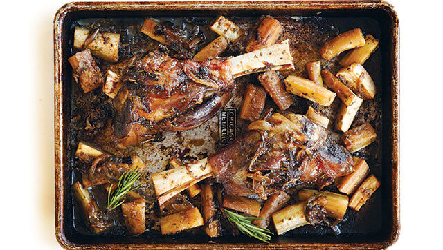 braised lamb shanks