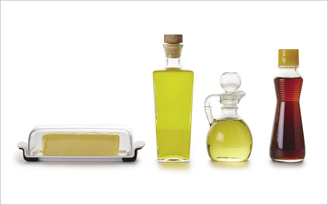 jars of fats and oils