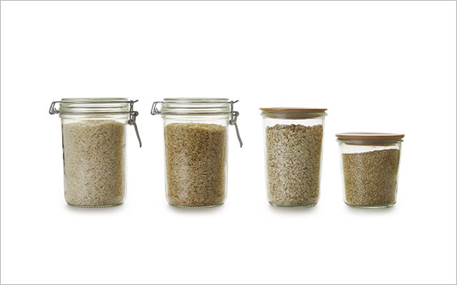 jars of grains