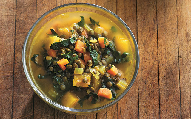 cozy lentil soup