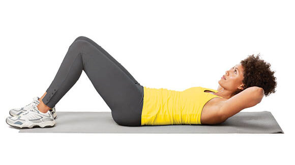 Women doing a crunch