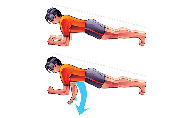 Elbow Plank With Reach-Through