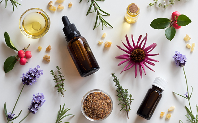 Flowers, herbs, and oils