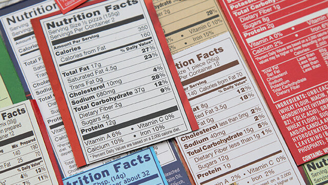FDA and Food Labeling