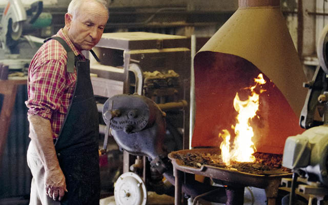 Yvon Chouinard welding by fire