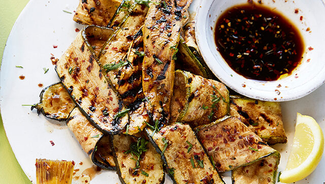 Grilled Balsamic Zucchini