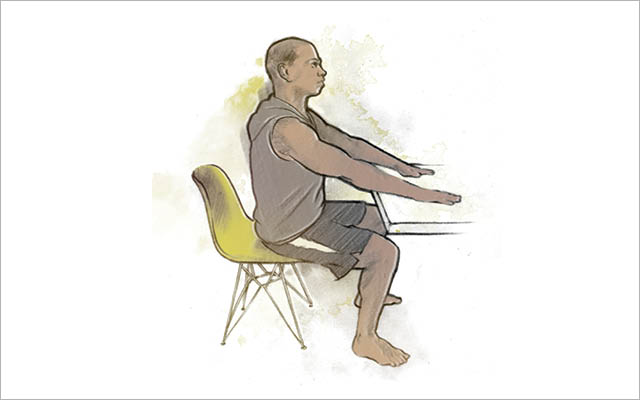 Illustration of grounding exercise