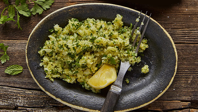 Herb infused cauliflower