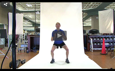 Hyperfit Workout: Medicine Ball Squat-Kick-Press (Video)