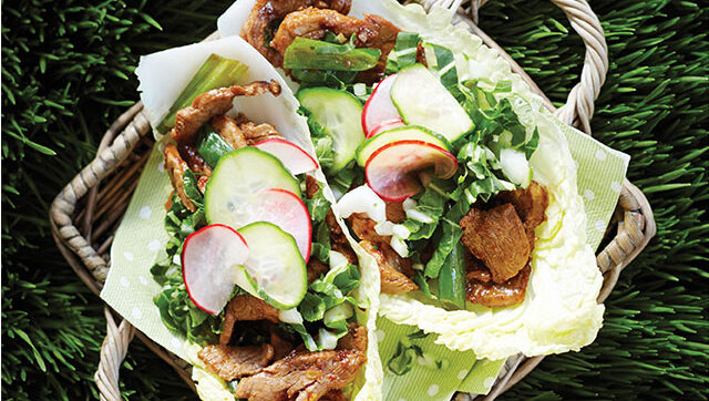 Korean BBQ wraps