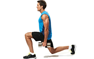 weighted lunge