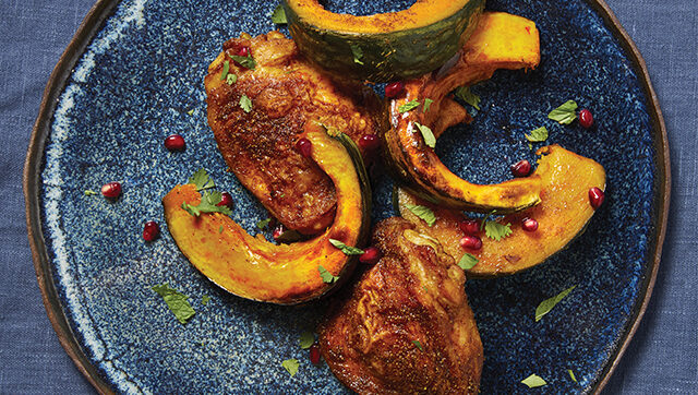 Moroccan-Spiced-Chicken-Thighs-With-Kabocha-Squash