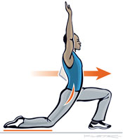 lunge hip stretch