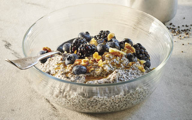 Chia Seed Pudding With Berries