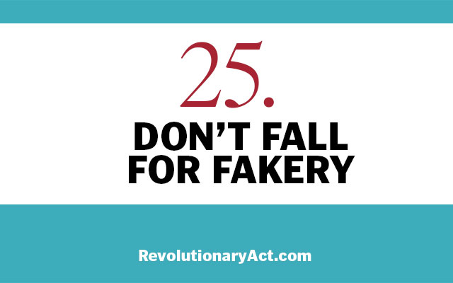 Don't Fall for Fakery