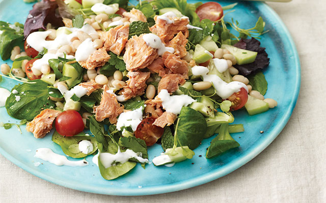 Salmon-and-Herbed-Bean-Salad