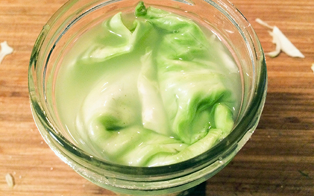 cabbage in jar