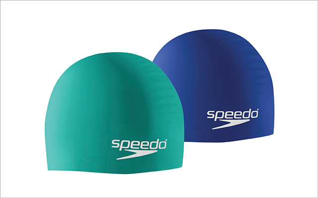Two Speedo swim caps