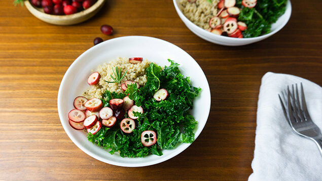 kale cranberry bowl