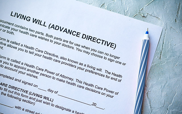 A picture of an advance directive