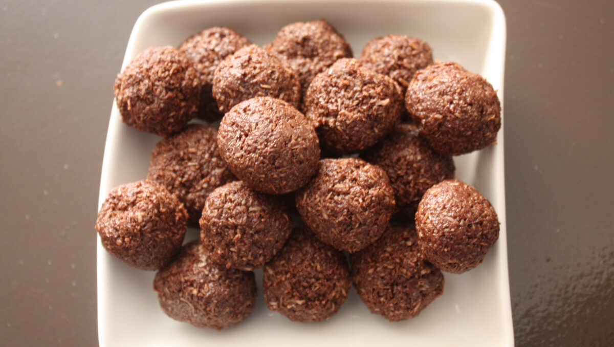 Chocolate-Coconut Macaroons.