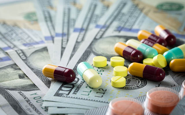 Medications on $100 bills
