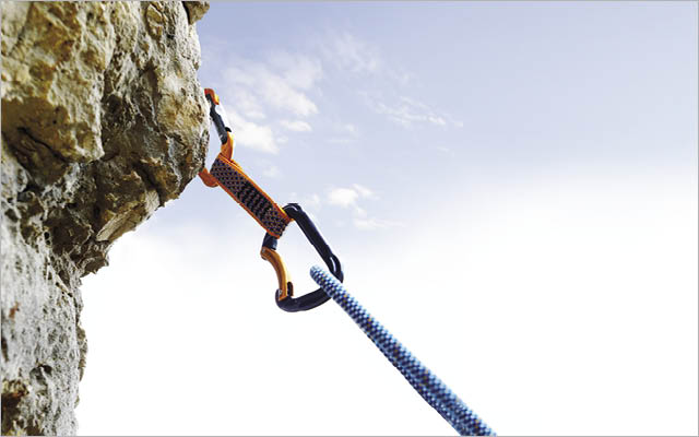 rope and rock climbing harness