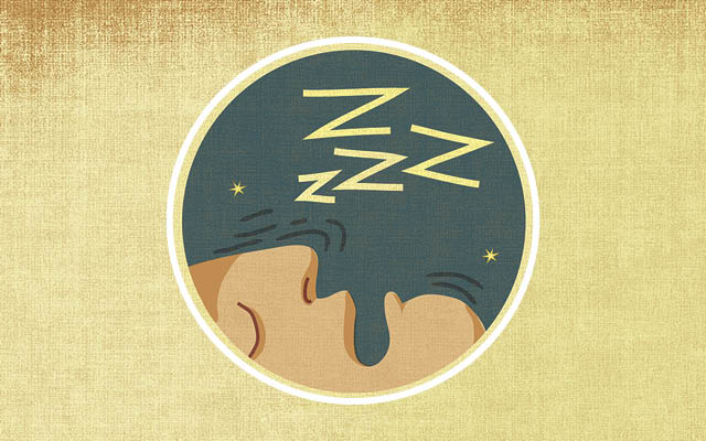 Snoring illustration